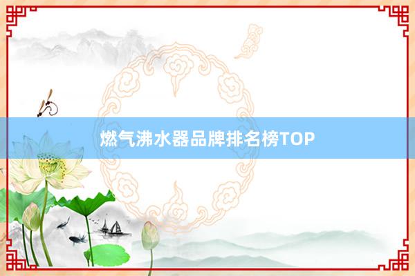 燃气沸水器品牌排名榜TOP